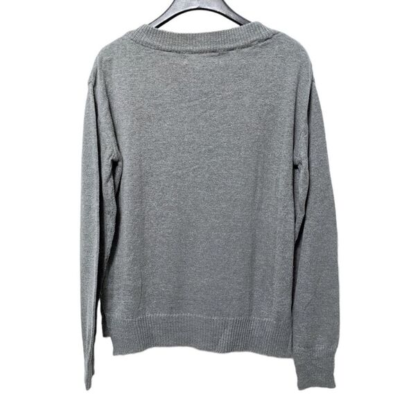 ZARA Knit Embroidered Tiger Crew Neck Sweater L - Picture 3 of 7